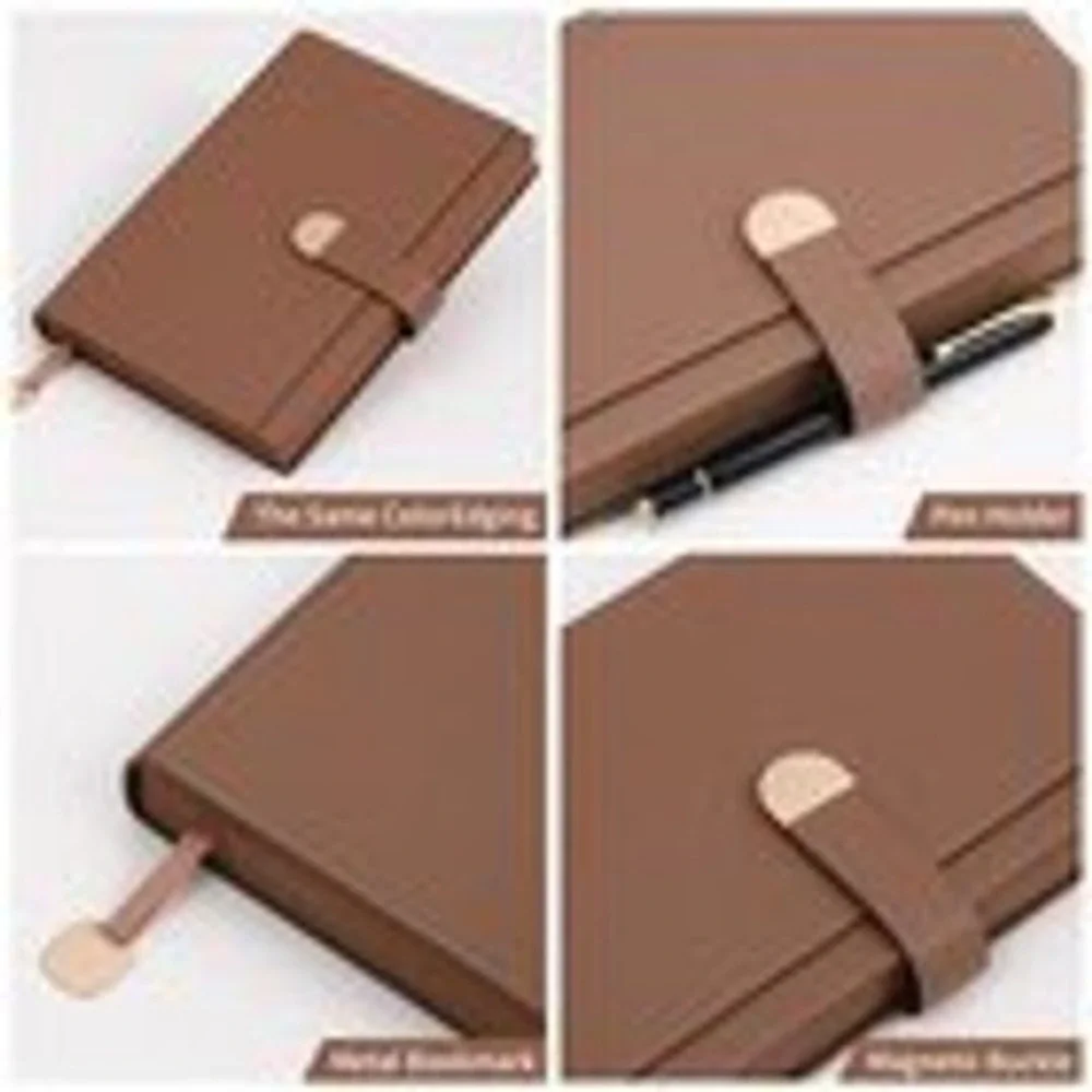 Bobo Rabbit Executive A5 Brown Lined Leather Daily Journal Clasp Closure Box